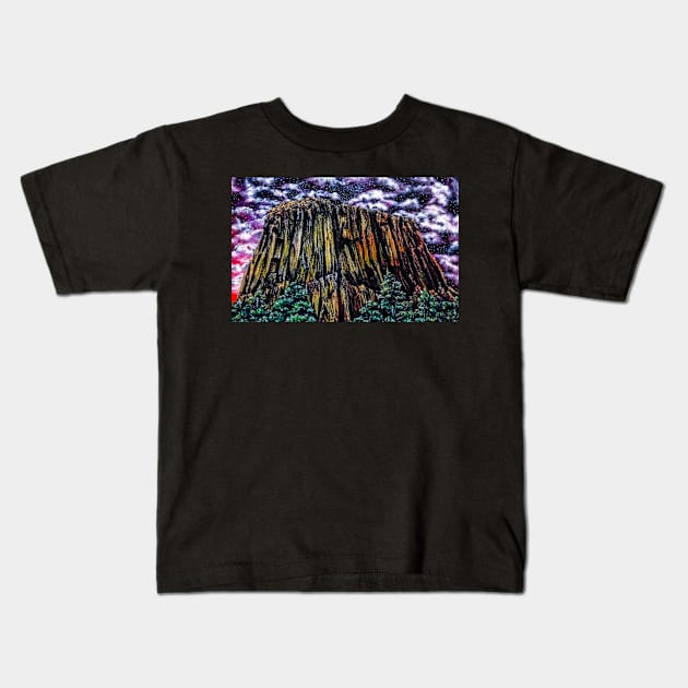 Close Encounters Kids T-Shirt by SeanKalleyArt